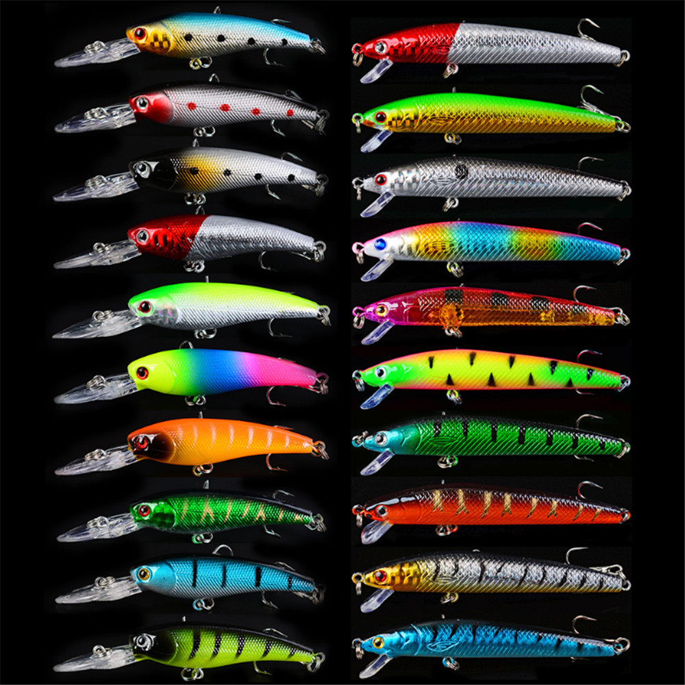 Fishing Lure Crankbait - 20 pçs/lote minnow iscas de pesca