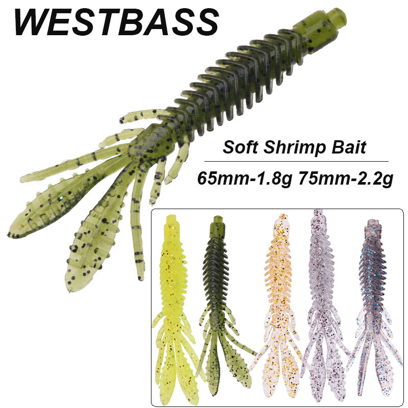 Fishing Lure Swimbait - Westbass 5 pçs iscas de larva