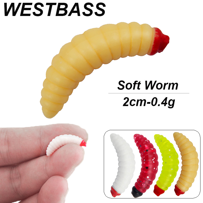 Westbass 20/50 pçs larva macia - Fishing Lure Swimbait avaliação e preço