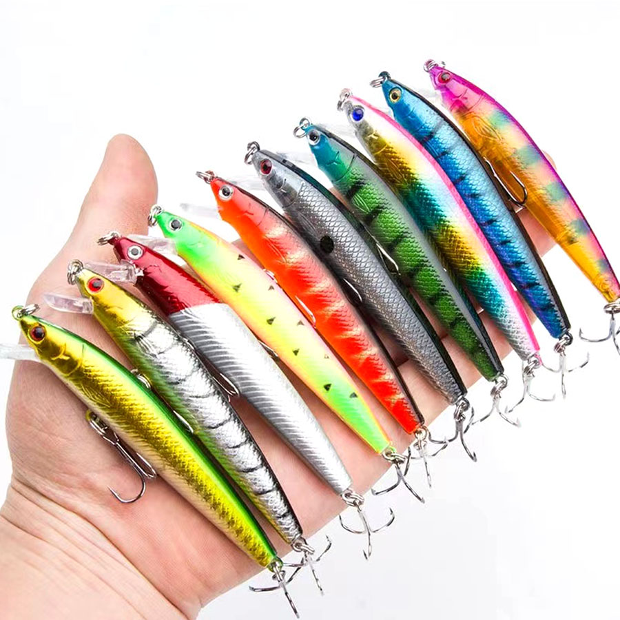 10 pçs jerkbait minnow swimbai - Fishing Lure Swimbait avaliação e preço