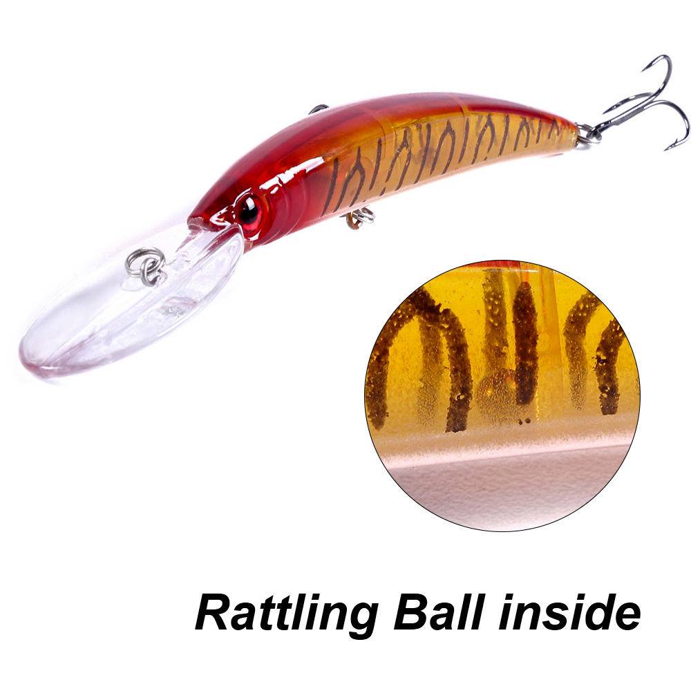 1 pçs 15cm 15g mergulho profun - Fishing Lure Crankbait avaliação e preço