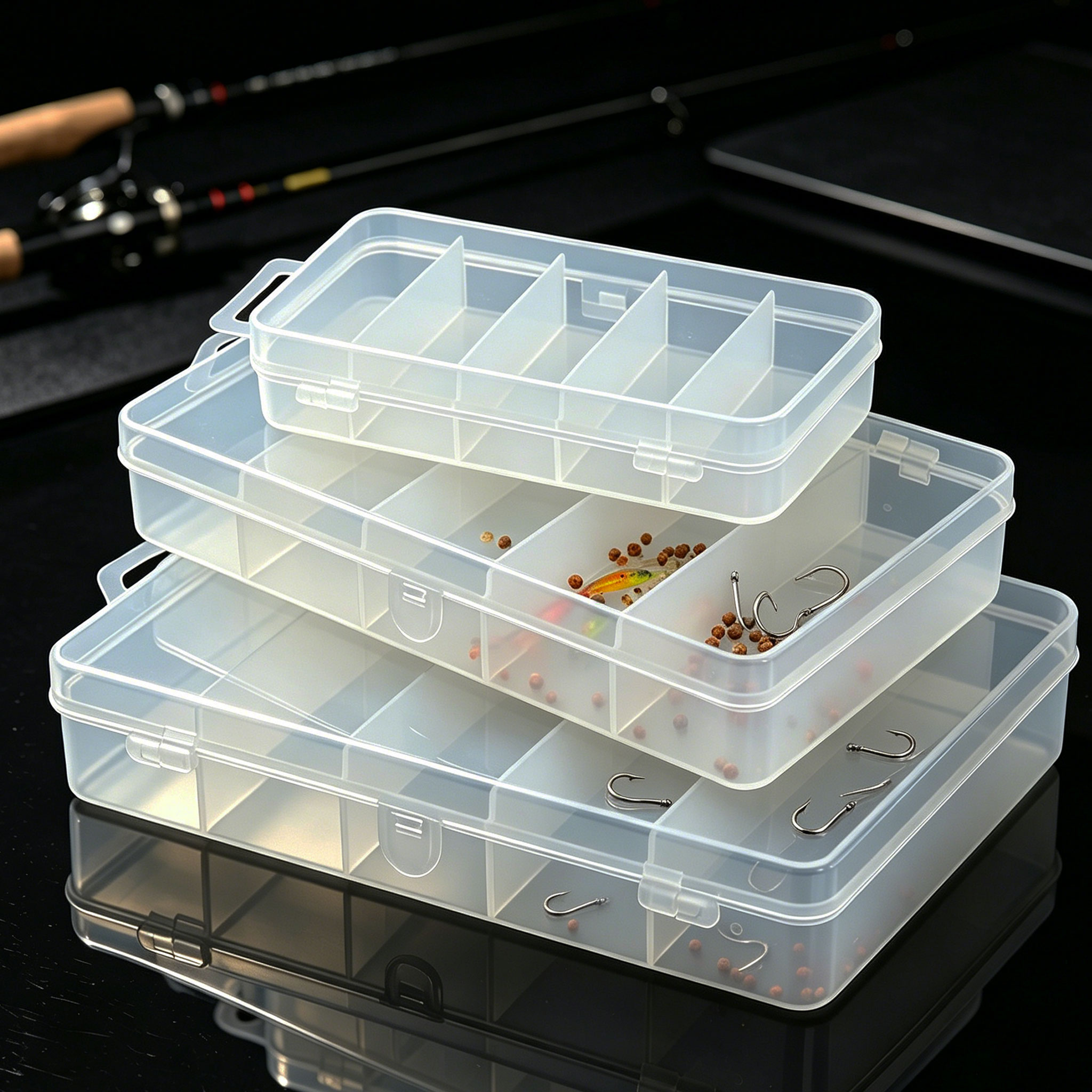 1/3 peças, 3 tamanhos de iscas - Fishing Lure Box avaliação e preço