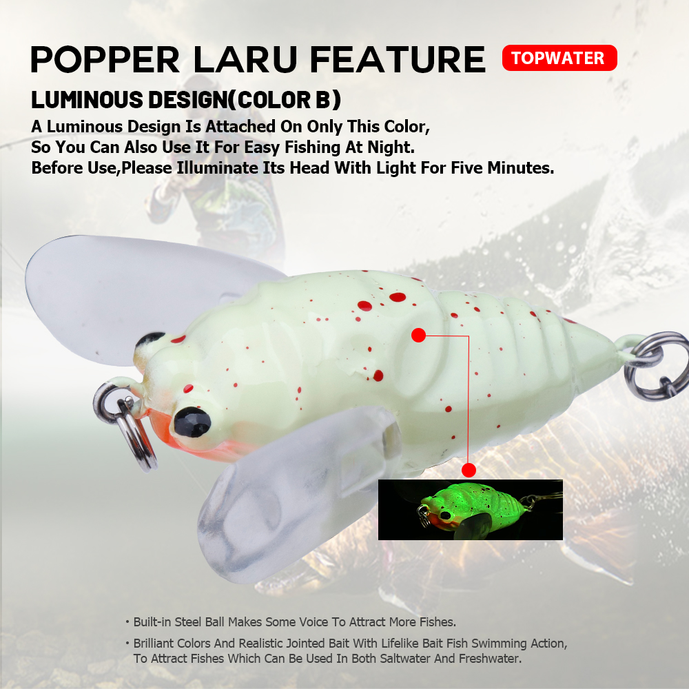 Agoie-isca de popper topwater  - Fishing Lure Popper avaliação e preço