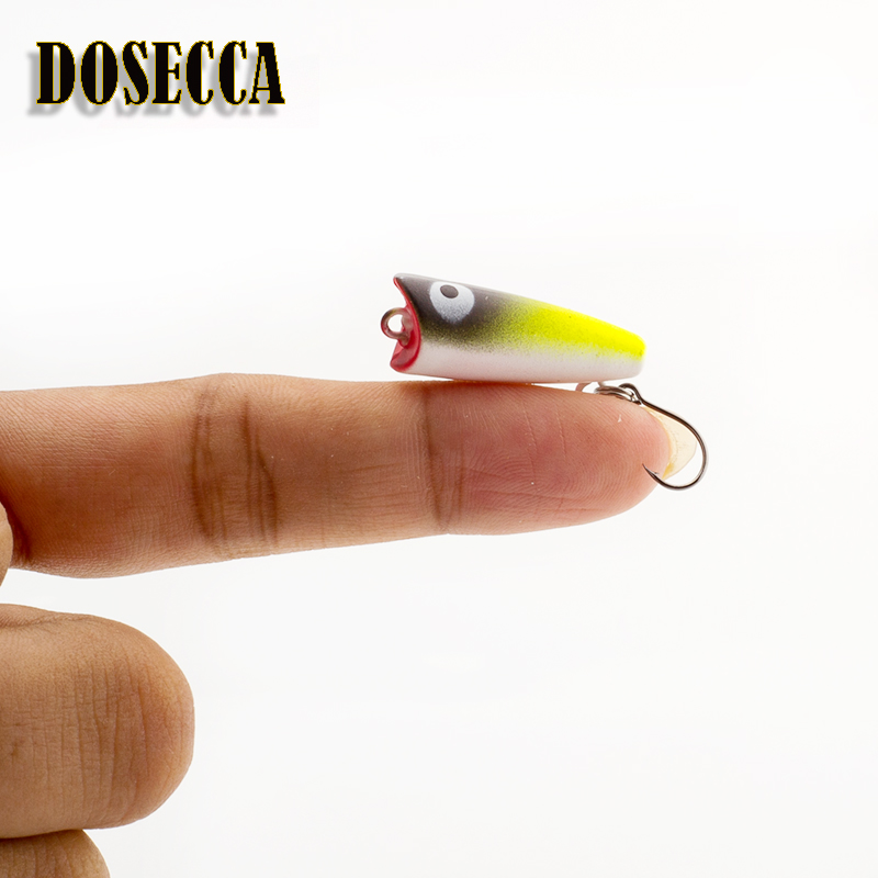 1 pçs 2.5cm 1.5g topwater isca - Fishing Lure Popper avaliação e preço