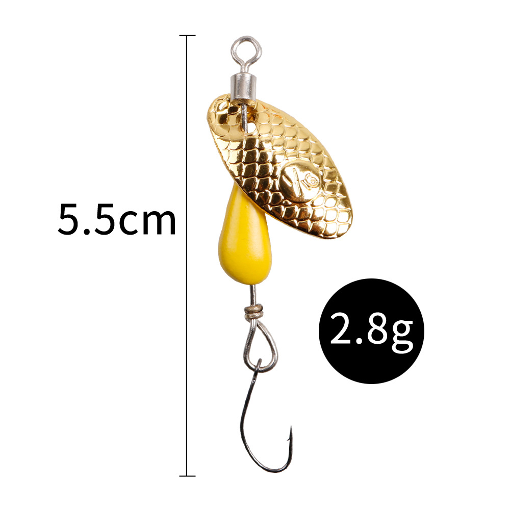 2 pçs colher giratória isca de - Fishing Lure Swimbait avaliação e preço
